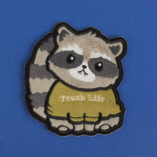 LuxCups Creative Patch Raccoon Fuzzy Patch