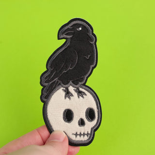 LuxCups Creative Patch The Raven Fuzzy Patch
