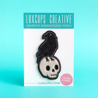 LuxCups Creative Patch The Raven Fuzzy Patch