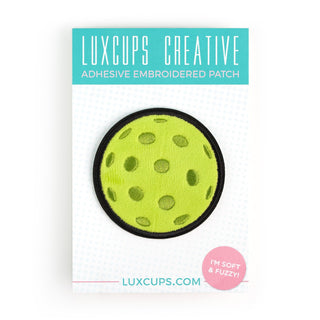 LuxCups Creative Patch Pickleball Fuzzy Patch