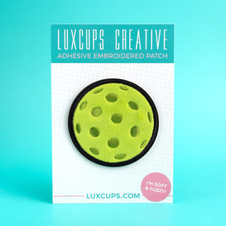 LuxCups Creative Patch Pickleball Fuzzy Patch
