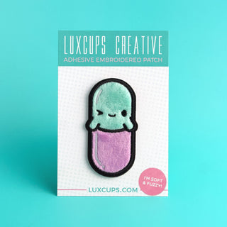 LuxCups Creative Patch Happy Pill Patch