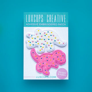 LuxCups Creative Patch Dino Cookie Patch Set