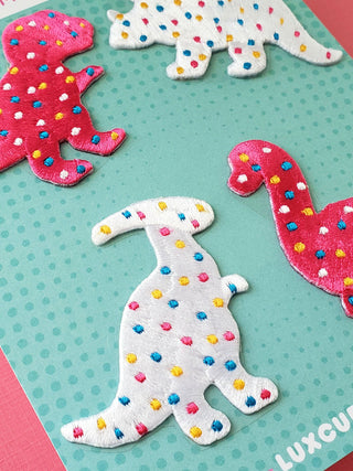 LuxCups Creative Patch Mini Dino Cookie Patch Pack