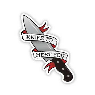 LuxCups Creative Sticker Knife To Meet You Sticker