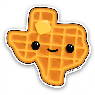 LuxCups Creative Sticker Texas Waffle Sticker