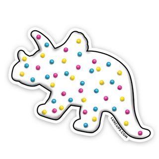 LuxCups Creative Sticker Dino Cookie Triceratops Sticker