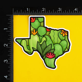 LuxCups Creative Sticker Texas Cacti Sticker