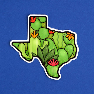 LuxCups Creative Sticker Texas Cacti Sticker