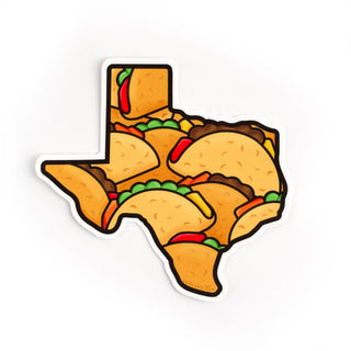 LuxCups Creative Sticker Texas Tacos Sticker