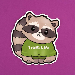 LuxCups Creative Sticker Raccoon Sticker