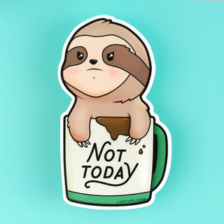 LuxCups Creative Sticker Sloth Mug Sticker