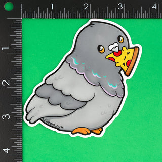 LuxCups Creative Sticker Pizza Pigeon Sticker