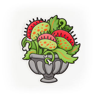 LuxCups Creative Sticker Venus Fly Trap Sticker