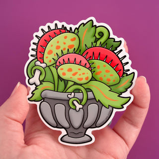 LuxCups Creative Sticker Venus Fly Trap Sticker