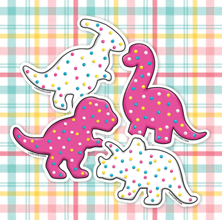 LuxCups Creative Sticker Dino Cookie Sticker Pack