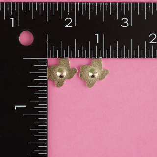 LuxCups Creative Stud Earrings Texas Glitter Pink Enamel Earrings