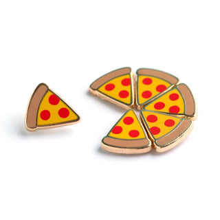 LuxCups Creative Stud Earrings Pizza Enamel Earrings