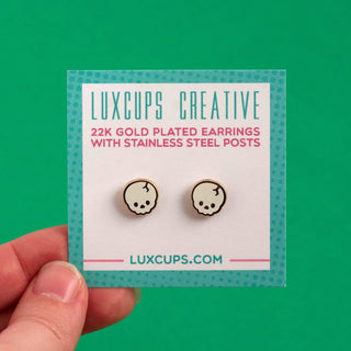 LuxCups Creative Stud Earrings Skull Earrings
