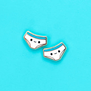 LuxCups Creative Stud Earrings Funny Undie Enamel Earrings