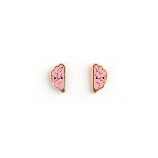 LuxCups Creative Stud Earrings Big Brains Earrings