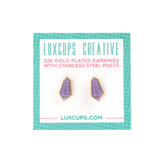 LuxCups Creative Stud Earrings Mystical Crystal Earrings