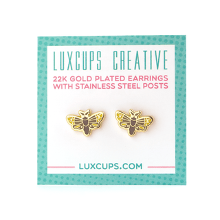 LuxCups Creative Stud Earrings Moth Earrings