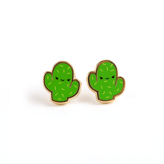 LuxCups Creative Stud Earrings Cacti Guys Earrings