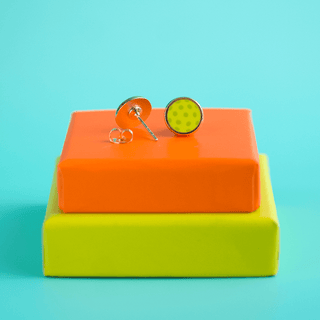 LuxCups Creative Stud Earrings Pickleball Earrings