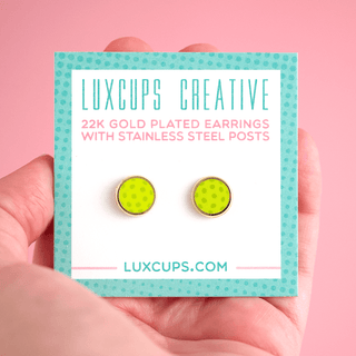LuxCups Creative Stud Earrings Pickleball Earrings