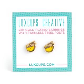 LuxCups Creative Stud Earrings Tacodillo Earrings