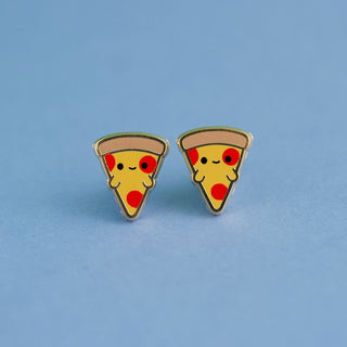 LuxCups Creative Stud Earrings Pizza Face Earrings