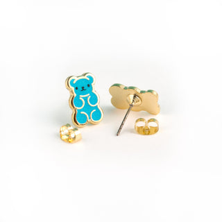 LuxCups Creative Stud Earrings Gummy Bear Earrings
