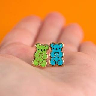 LuxCups Creative Stud Earrings Gummy Bear Earrings