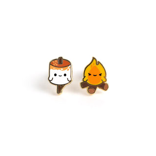 LuxCups Creative Stud Earrings Campfire Cuties Earrings