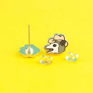 LuxCups Creative Stud Earrings Possum Earrings