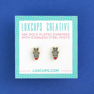 LuxCups Creative Stud Earrings Bombs Away Earrings