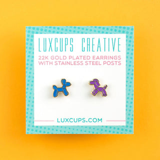 LuxCups Creative Stud Earrings Balloon Dogs Earrings