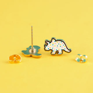 LuxCups Creative Stud Earrings Dino Cookie Style 2 Earrings