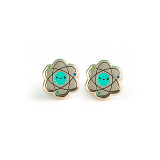 LuxCups Creative Stud Earrings Excited Atom Earrings