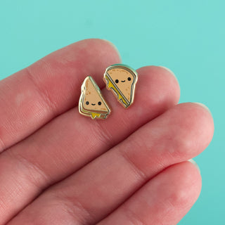 LuxCups Creative Stud Earrings Grilled Cheese Earrings