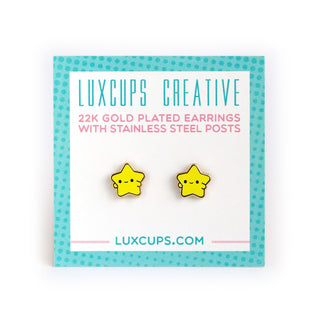 LuxCups Creative Stud Earrings Bright Shining Star Earrings