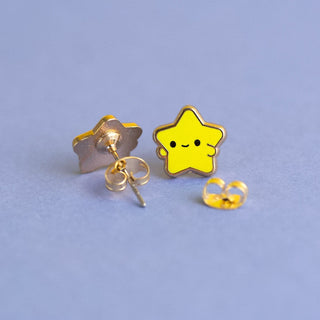 LuxCups Creative Stud Earrings Bright Shining Star Earrings