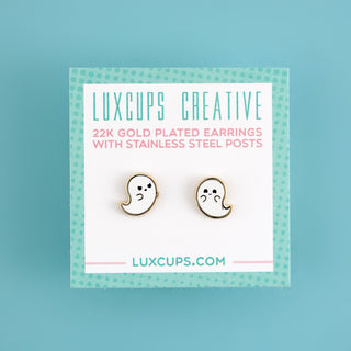 LuxCups Creative Stud Earrings Ghost Earrings