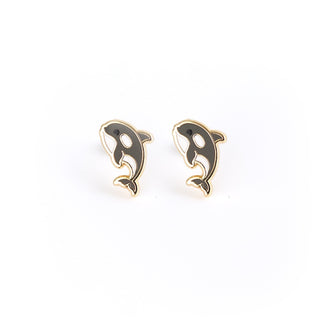 LuxCups Creative Stud Earrings Orca Earrings