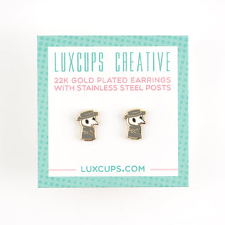 LuxCups Creative Stud Earrings Plague Doctor Earrings