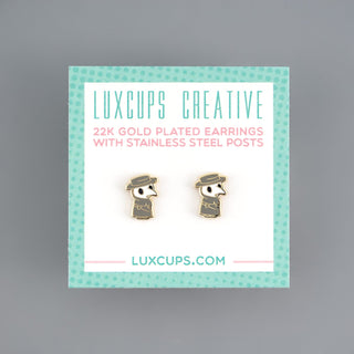 LuxCups Creative Stud Earrings Plague Doctor Earrings
