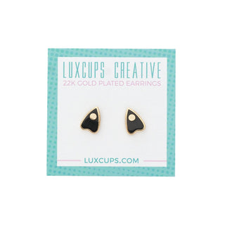 LuxCups Creative Stud Earrings Enamel Planchette Earrings