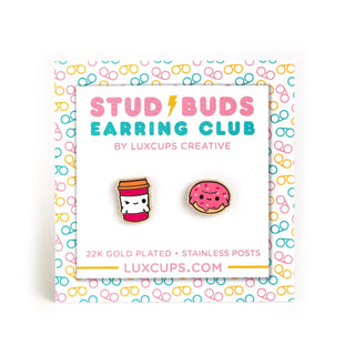 LuxCups Creative Stud Earrings Breakfast Buds Earrings - Stud Buds Earring Club
