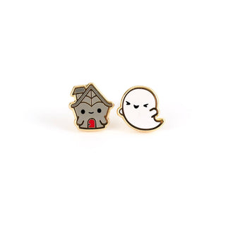 LuxCups Creative Stud Earrings Ghoul Friends Earrings - Stud Buds Earring Club